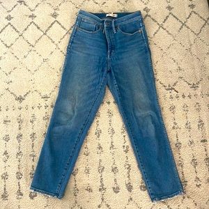 Madewell stovepipe jeans 
Size 27, high waisted